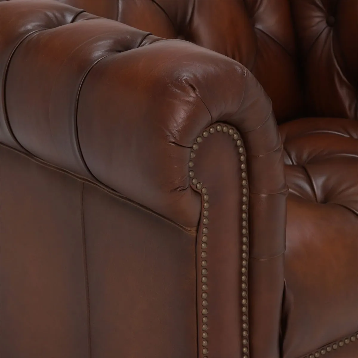 Ullswater Leather Club Armchair, Brown | Barker & Stonehouse 5