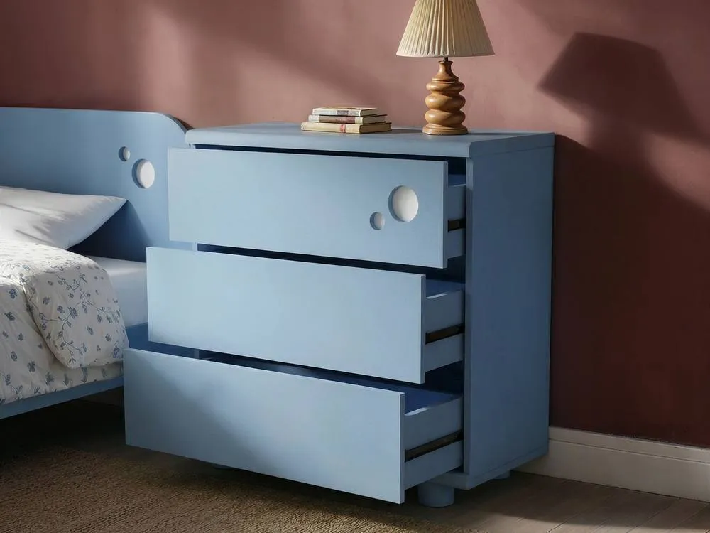 Flair Livana 3 Drawer Chest Blue 3