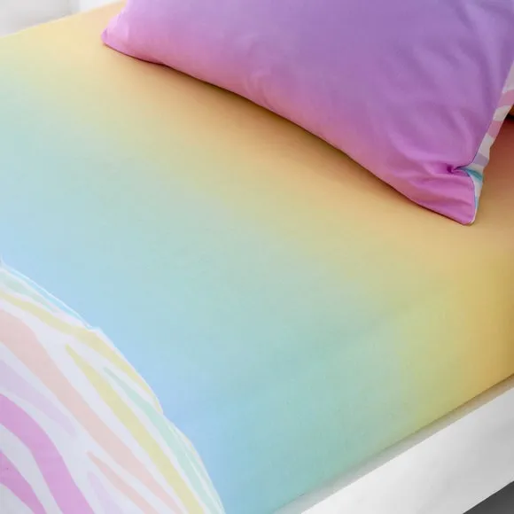 Set of 2 Rainbow Ombre Fitted Sheet 2