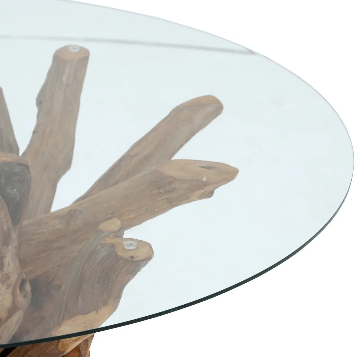 Whinfell Round Dining Table 130Cm, Round, Brown Glass | Barker & Stonehouse 4