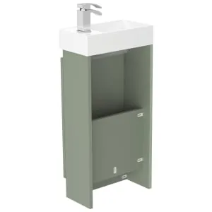 Newland Sage Green Basin Cloakroom Unit - 400mm 2