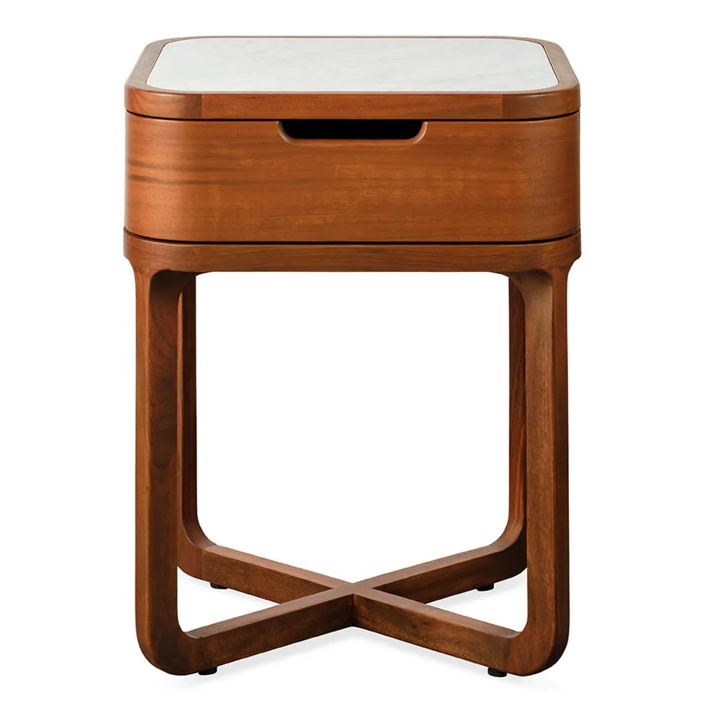 Heal's Anais Bedside Table Walnut 2