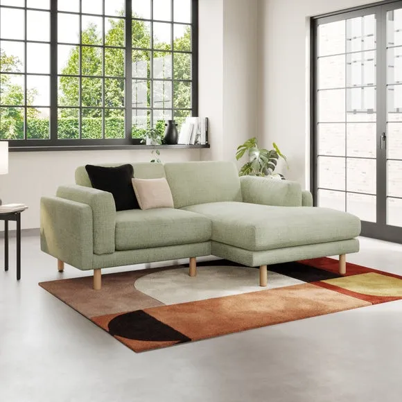 Newton Chunky Tonal Weave Corner Chaise 1