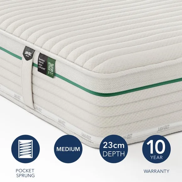 Jay-Be Natural Bamboo 2000 Pocket Hybrid Mattress