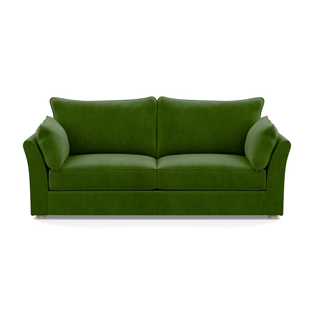 Heal's Tailor 4 Seater Sofa Smart Luxe Velvet Grass Natural Beech Feet 1
