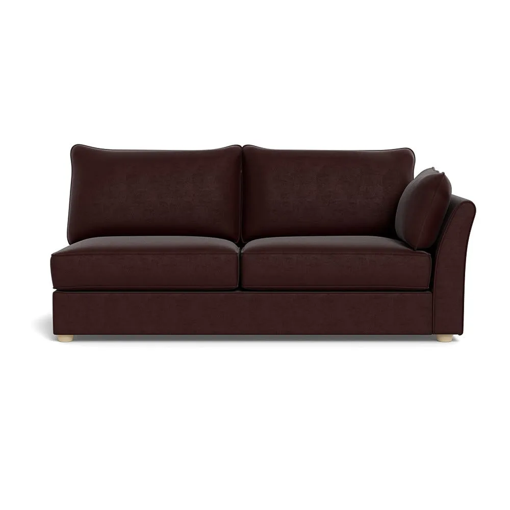 Heal's Tailor Large Unit Right Hand Facing Smart Luxe Velvet Acorn Natural Beech Feet 1