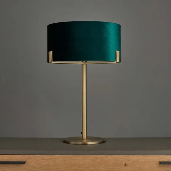Crossland Grove Hayton Table Lamp Antique Brass, Gold 2