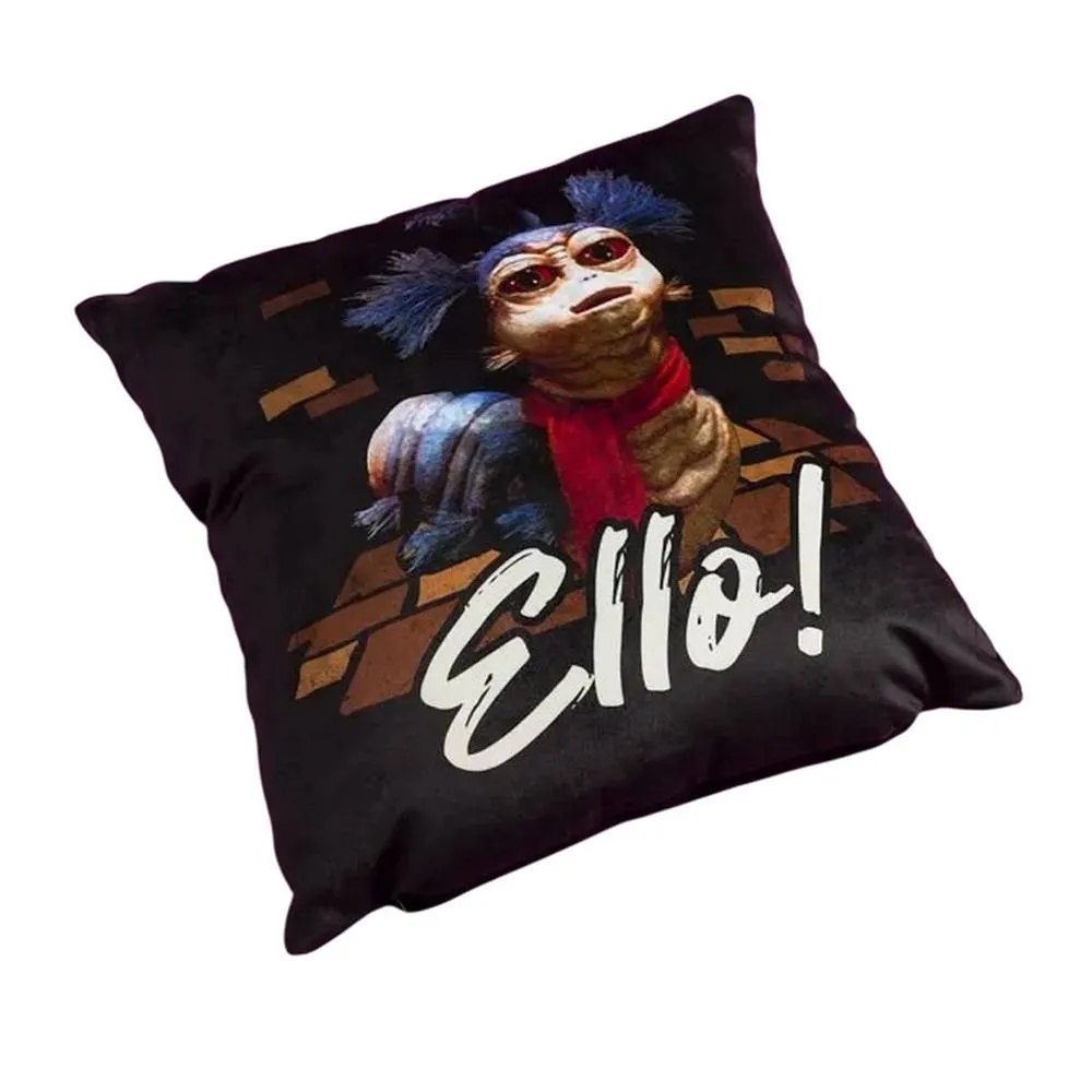 Labyrinth Characters Filled Cushion in Black