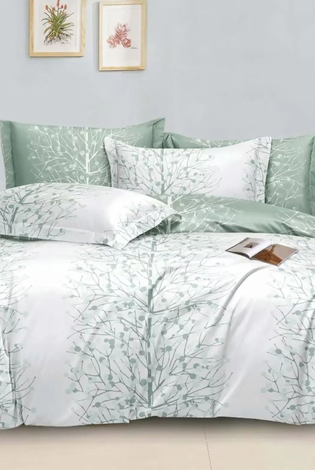 Ezysleep Green Nature Printed Duvet Set