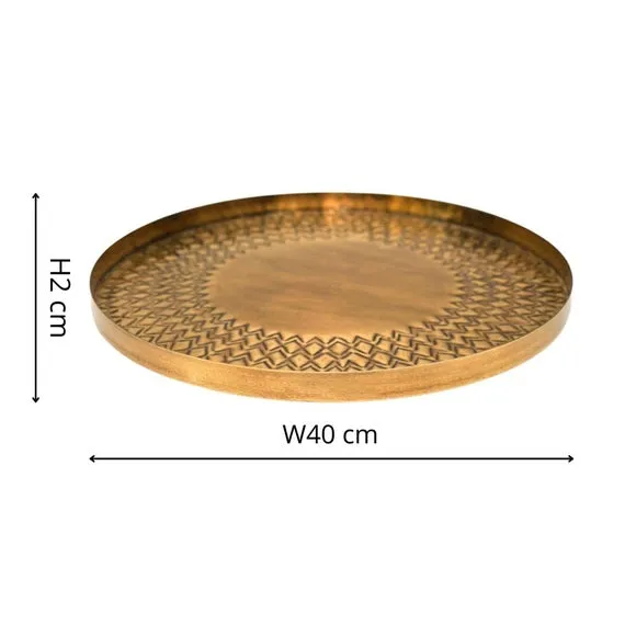 Solis Embossed Decorative Tray 5