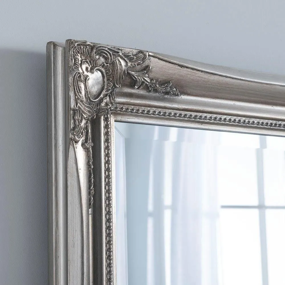Yearn Mirrors French Style Carved Full Length Mirror Silver 166x75cm 2