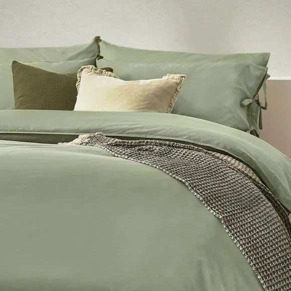 Riviera Yard Mallow Bow Tie 100% Cotton Duvet Cover & Pillowcase Set 2