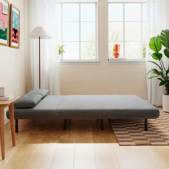 Phoebe Velvet Small Double 2 Seater Sofa Bed 3