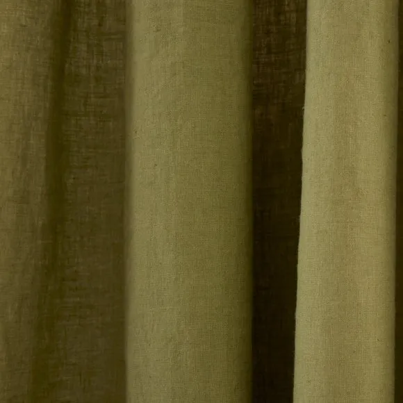 Linen Slot Top Curtains 3