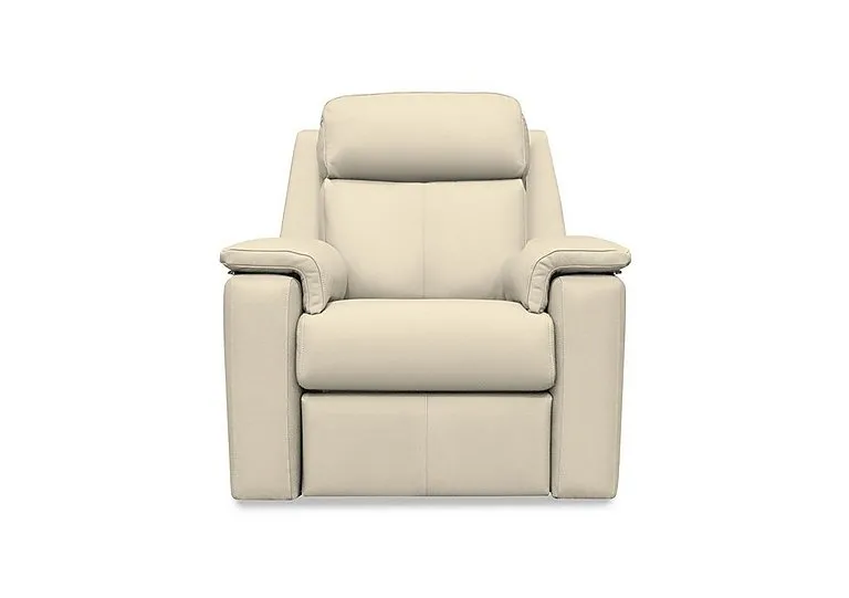 Thornbury Leather Power Recliner Chair with Power Headrest and Power Lumbar - Cambridge Stone