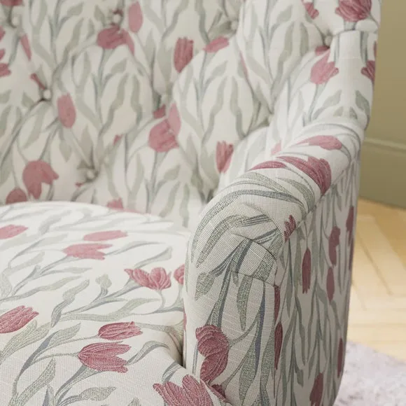 Arianna Tulip Print Occasional Armchair 4