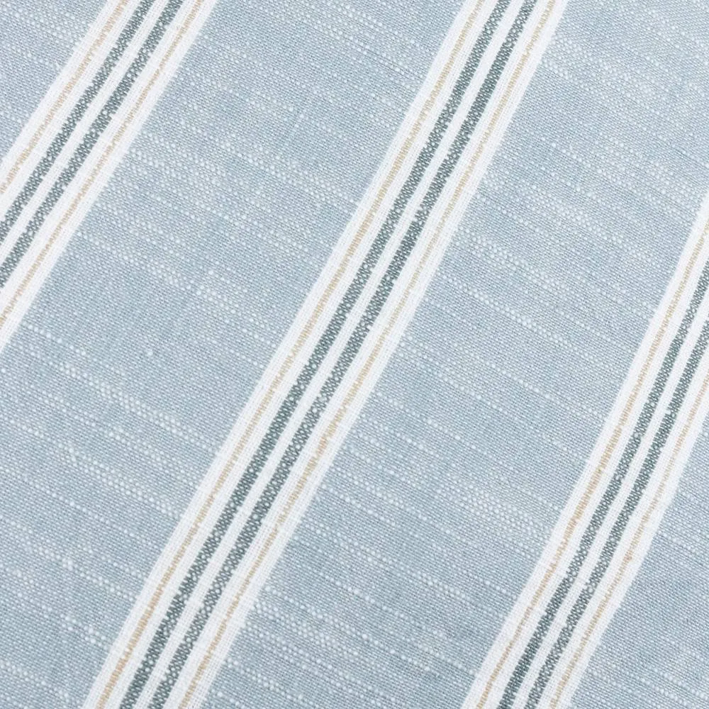 Wylder Abersoch Stripe 100% Cotton Cushion in Blue 4