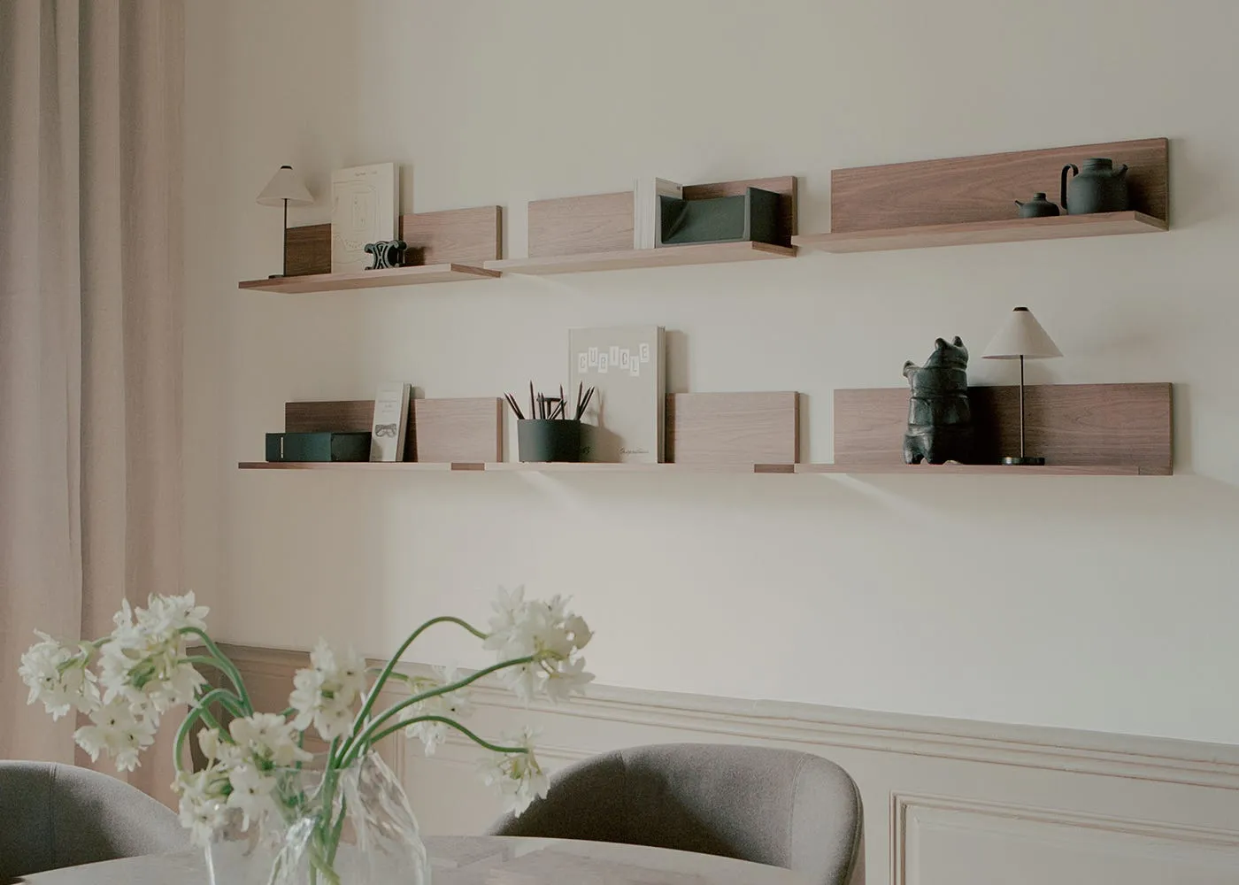 New Works Tana Wall Shelf Walnut 3