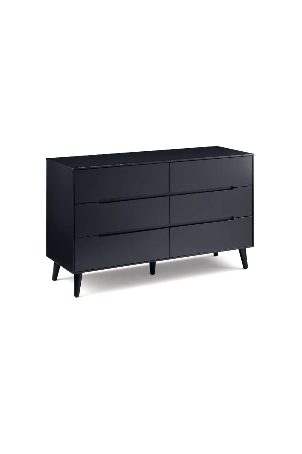 Julian Bowen Alicia 6 Drawer Wide Chest in Black 2