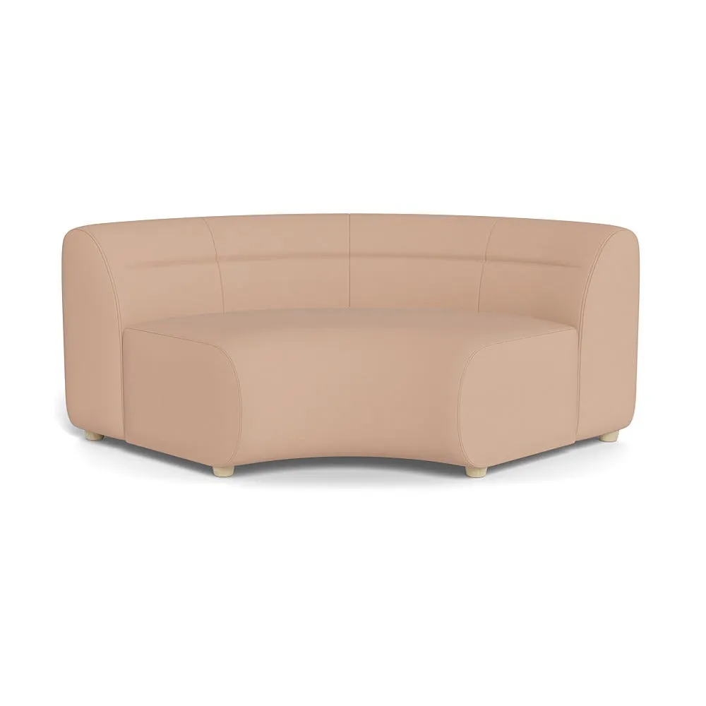 Heal's Lilli Curved Corner Unit Module Capelo Linen-Cotton Rosedale Natural Feet 1