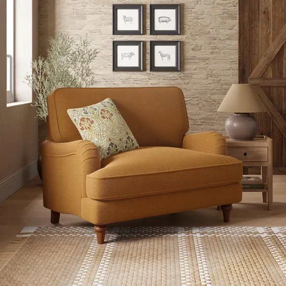Beatrice II Soft Tonal Chenille Snuggle Chair 1