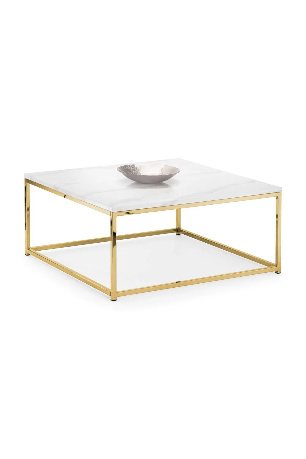 Julian Bowen Scala Square Coffee Table in Gold 2