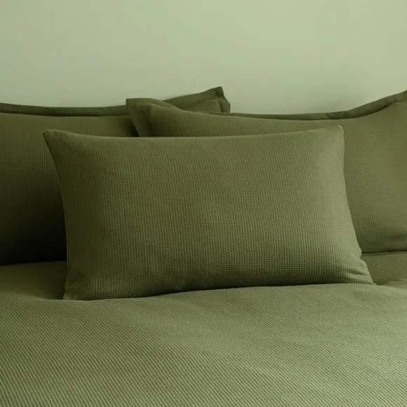 Newston Waffle Polycotton Duvet Cover & Pillowcase Set 4