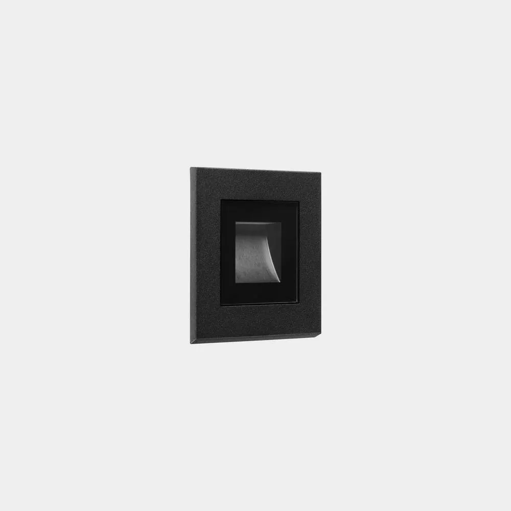 Netlighting Click Outdoor Recessed Wall Lamp Black LED 1.4W 3000K IP65 On Off
