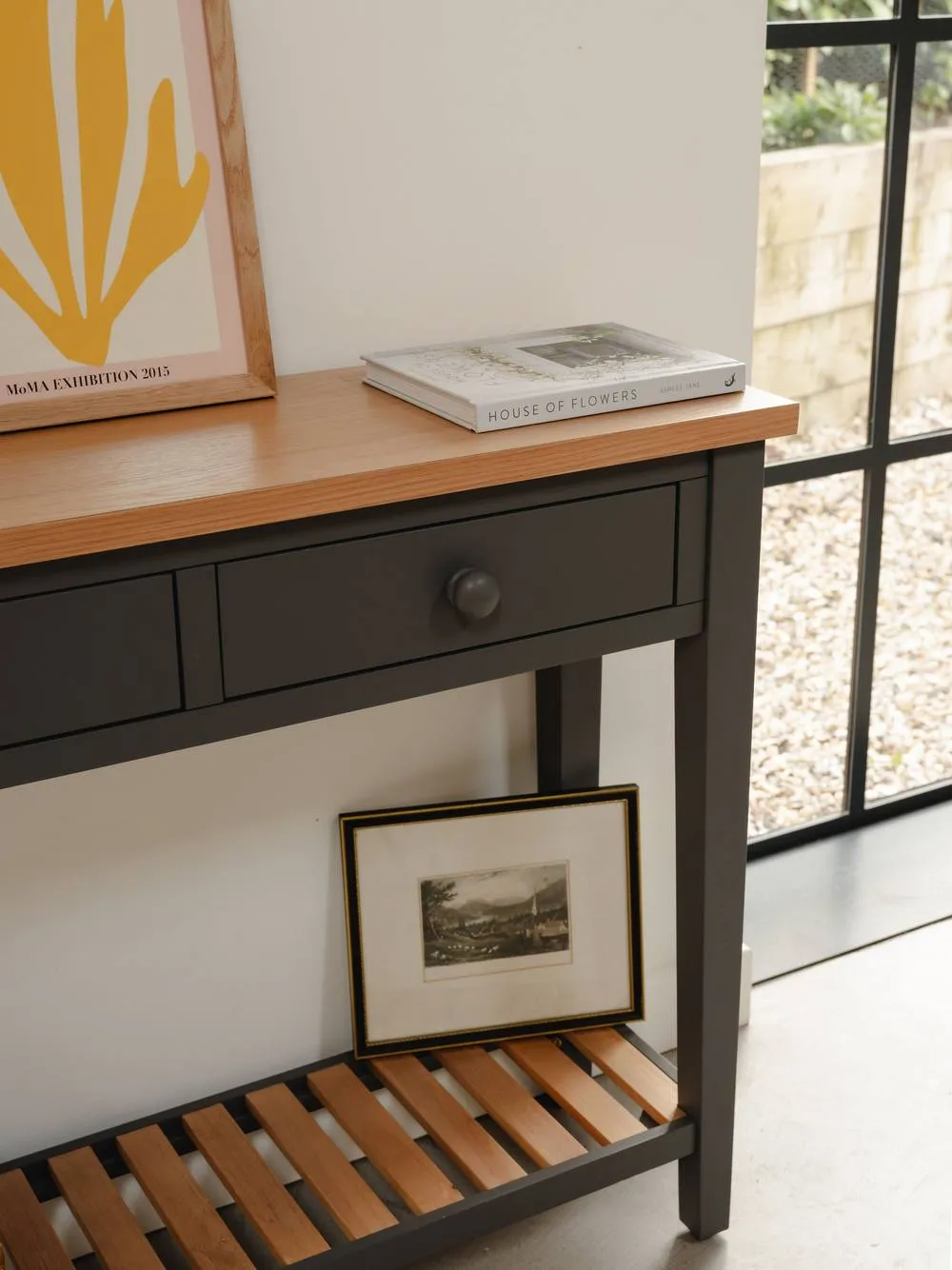 Statement Furniture Ludlow Console Table - Large in Dark Grey 2