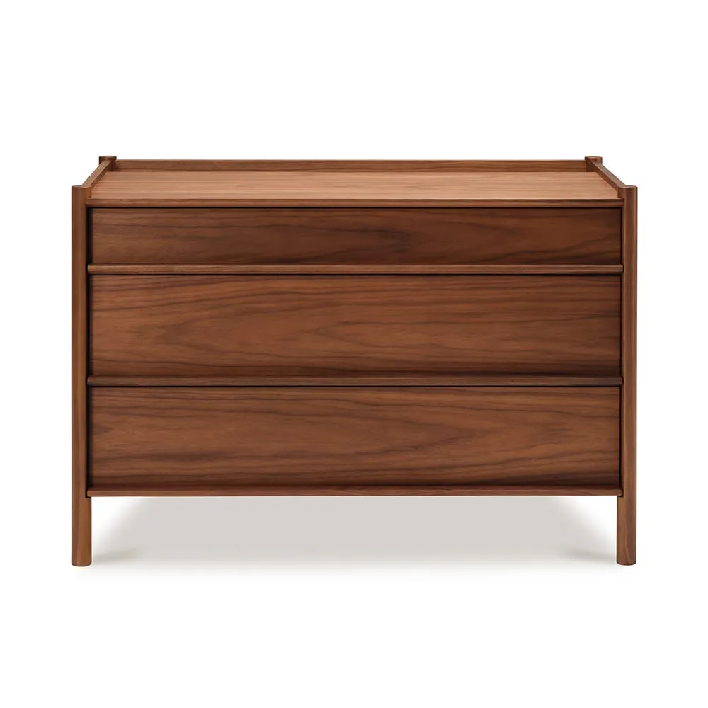 Case Pala 3 Drawers Chest Stained Walnut 2