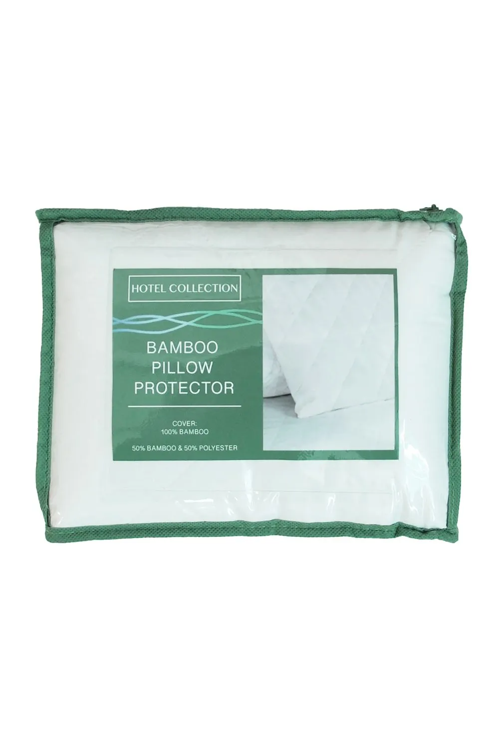 BHS Bamboo Pillow Protector Pair in White 2