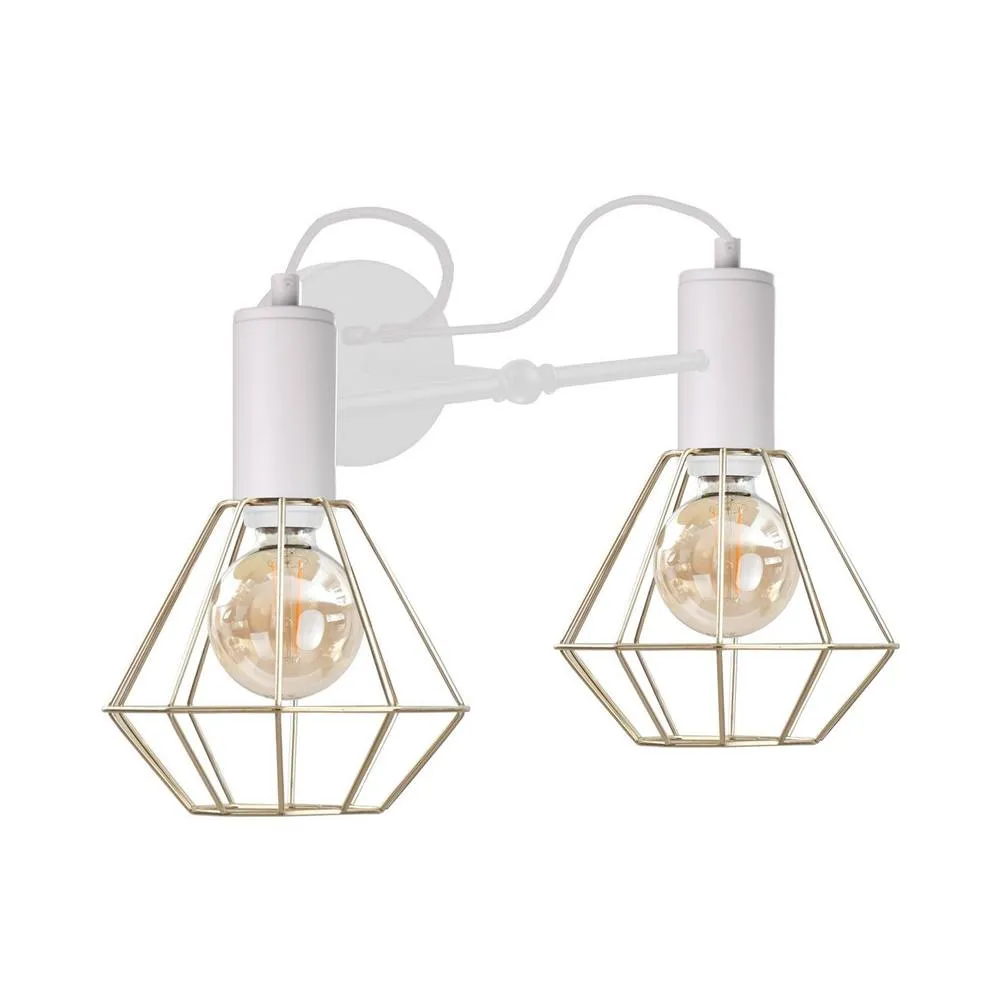Netlighting Lars Wall Lamp White 25cm 2x E27