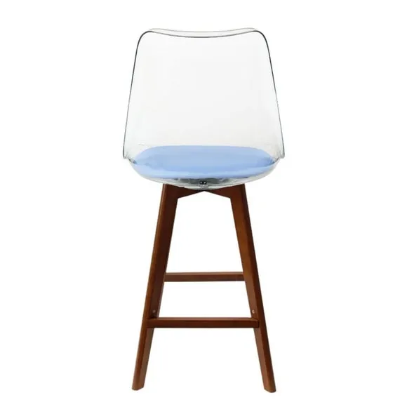 Fusion Living Soho Clear Plastic Bar Stool 5