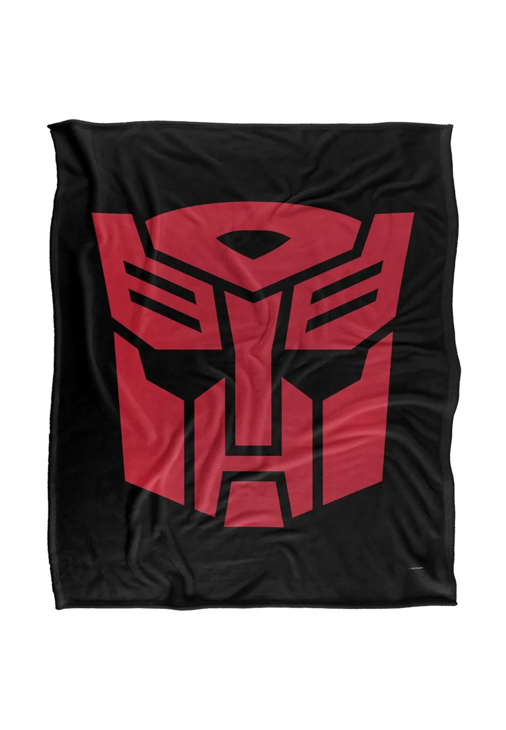Hasbro Transformers Autobot Logo Silky Touch Super Soft Throw Blanket 152 x 127 cm in White