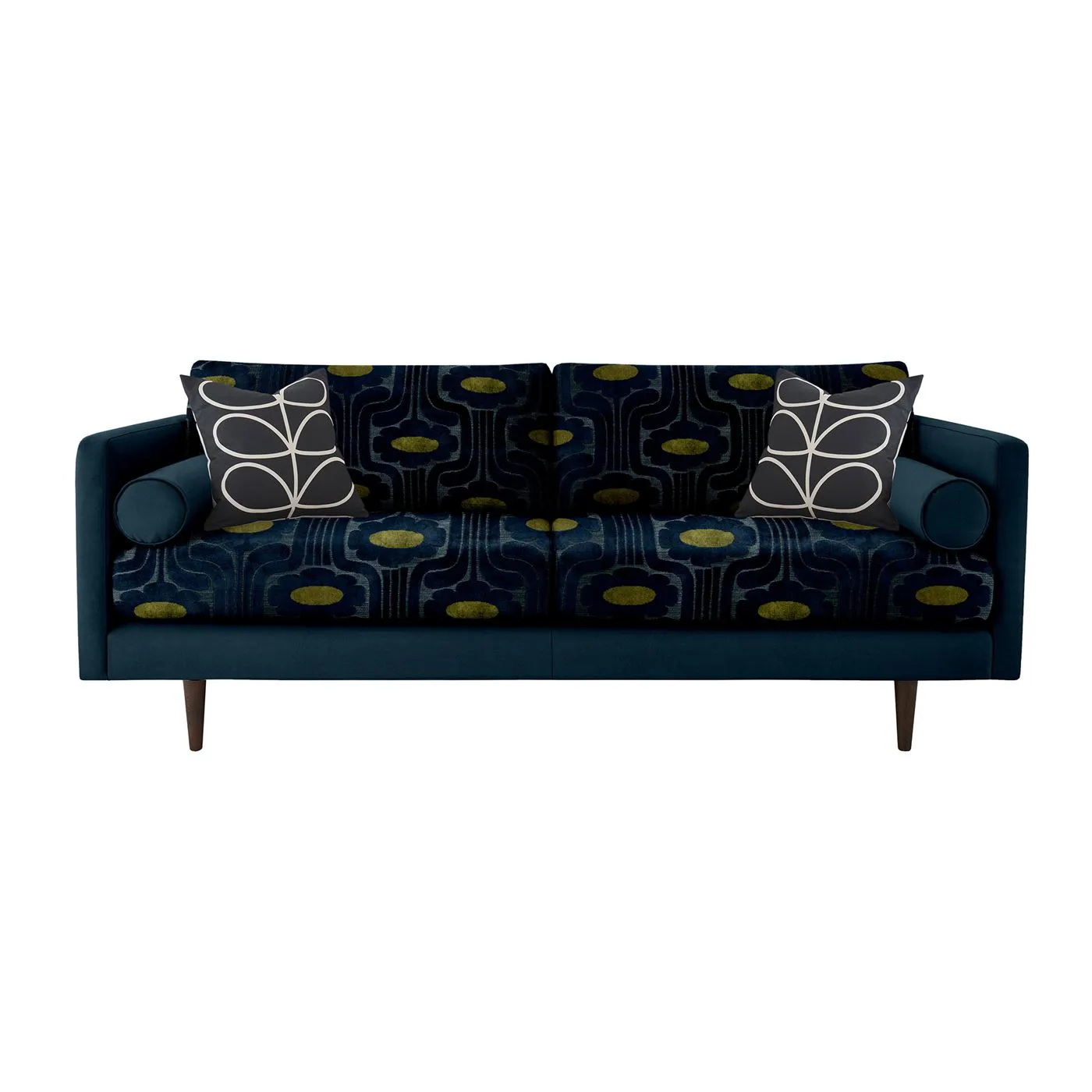 Orla Kiely Mimosa Large Sofa, Patterned Velvet