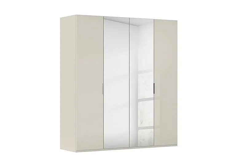 Formes 4 Door Bifold Glass Wardrobe with 2 Mirror Doors