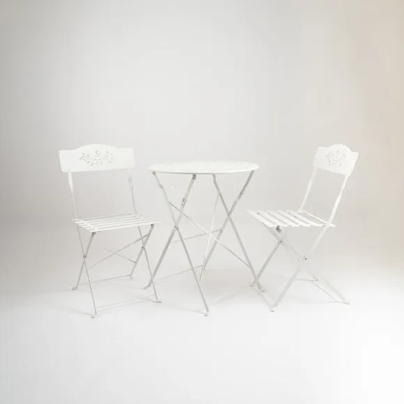 Metal Filigree Foldable Bistro Set 3