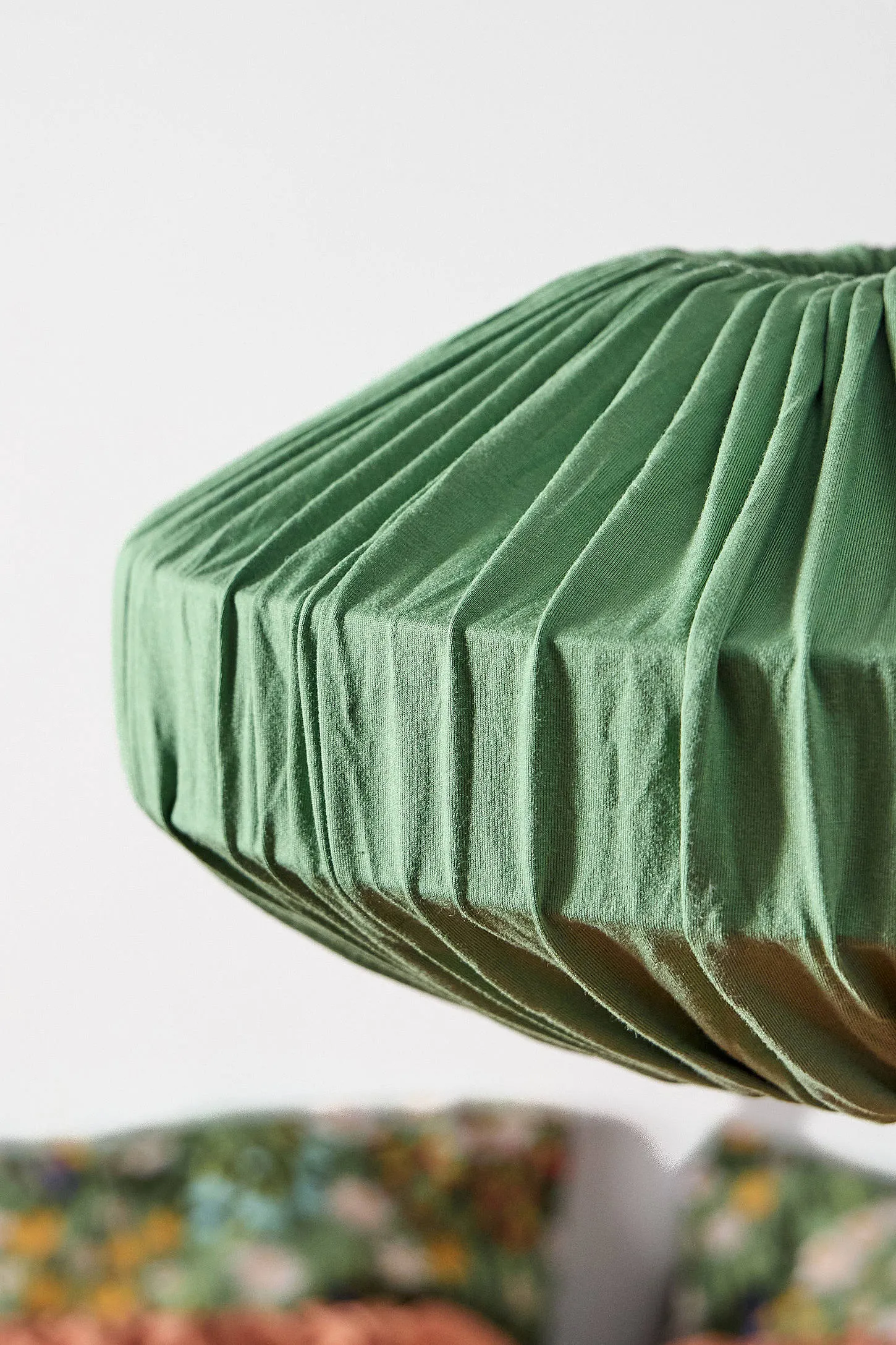 Cinched Lamp Shade - Green 3