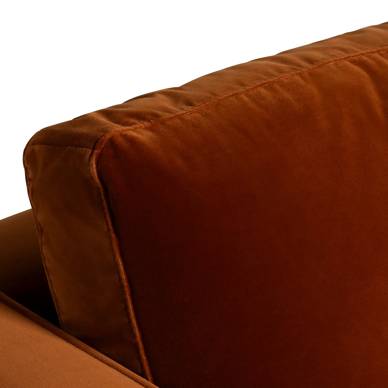 Hemingway 3 Seater Sofa, Orange Velvet | Barker & Stonehouse 5