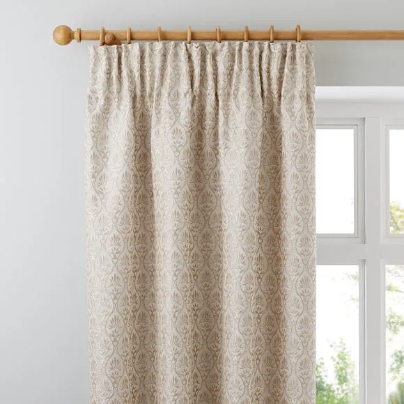 Heritage Mulberry Pencil Pleat Curtains 1