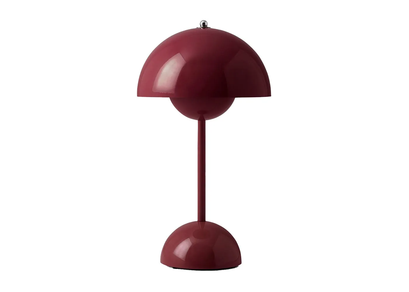 &Tradition Flowerpot LED Portable Table Lamp VP9 Dark Plum 1
