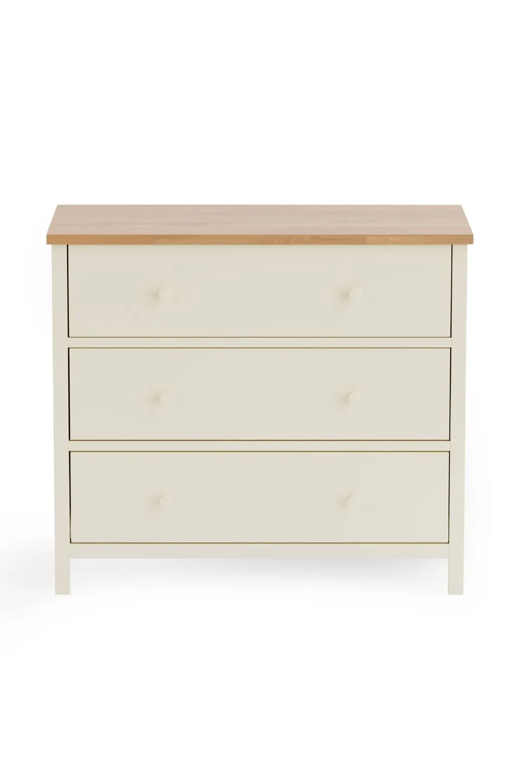 Julian Bowen Coxmoor 3 Drawer Chest in Ivory 4