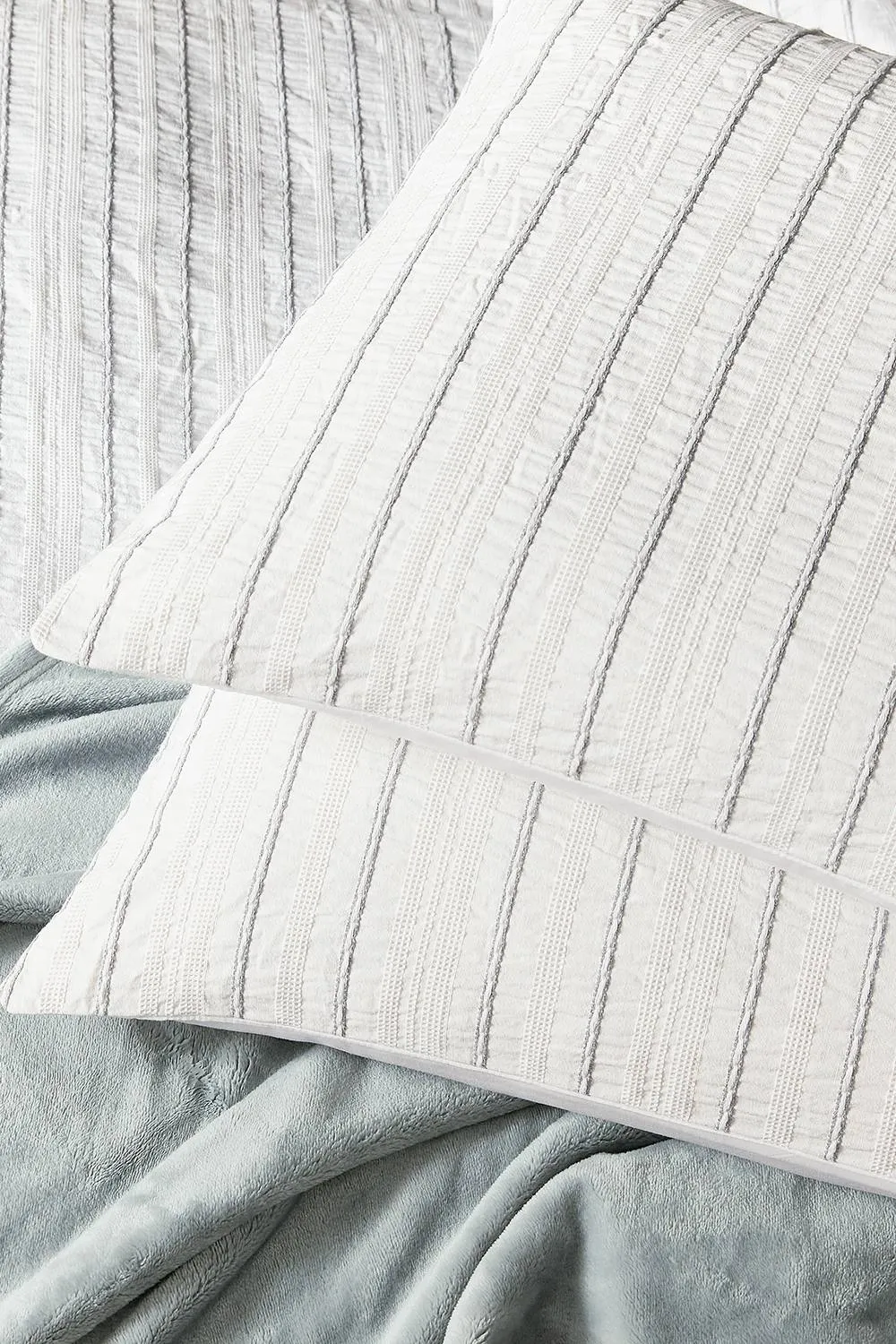 Helena Springfield 'Waffle Stripe' Duvet Cover Set in Grey 5