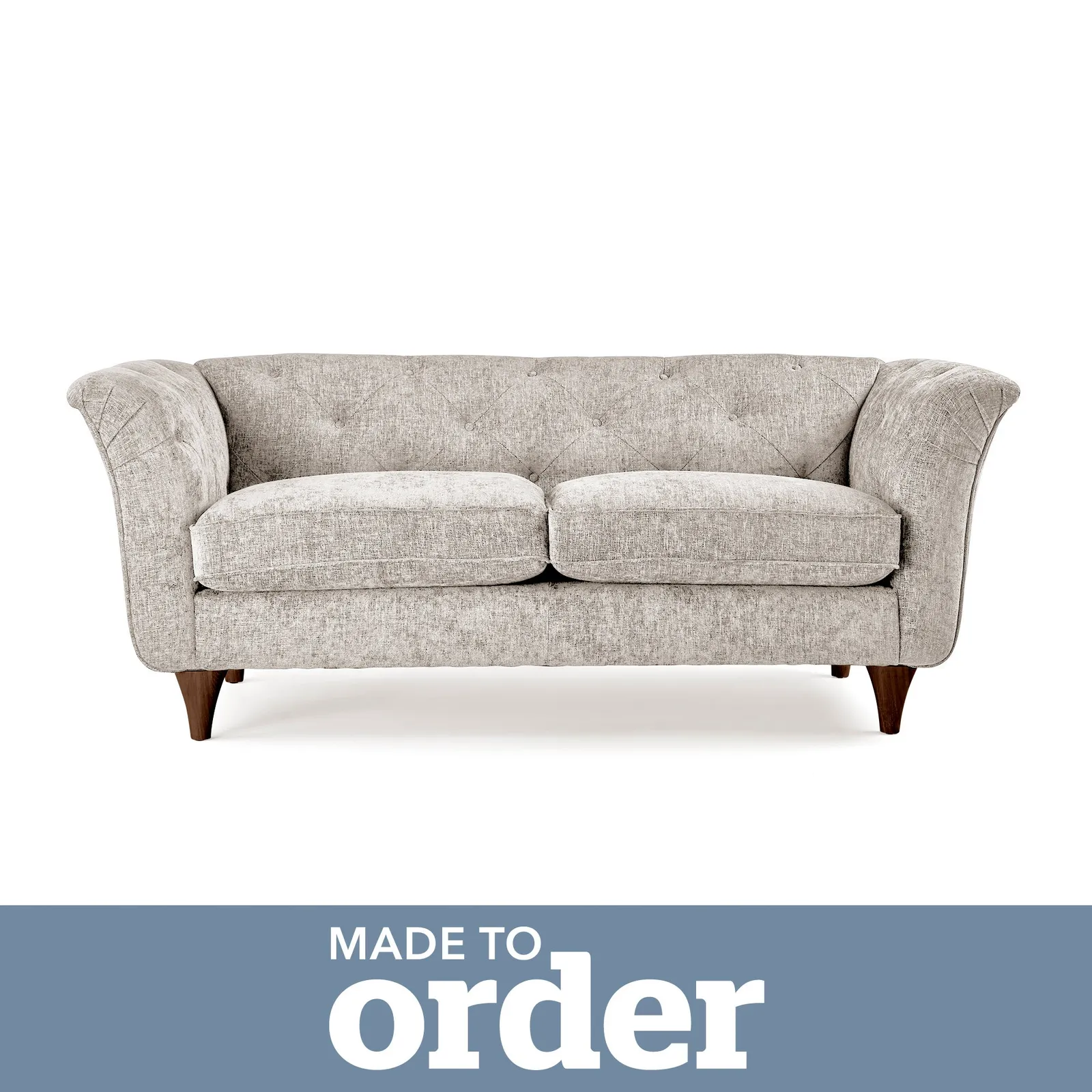 Jaipur 2 Seater Sofa Luxury Chenille Premium Chenille Sand