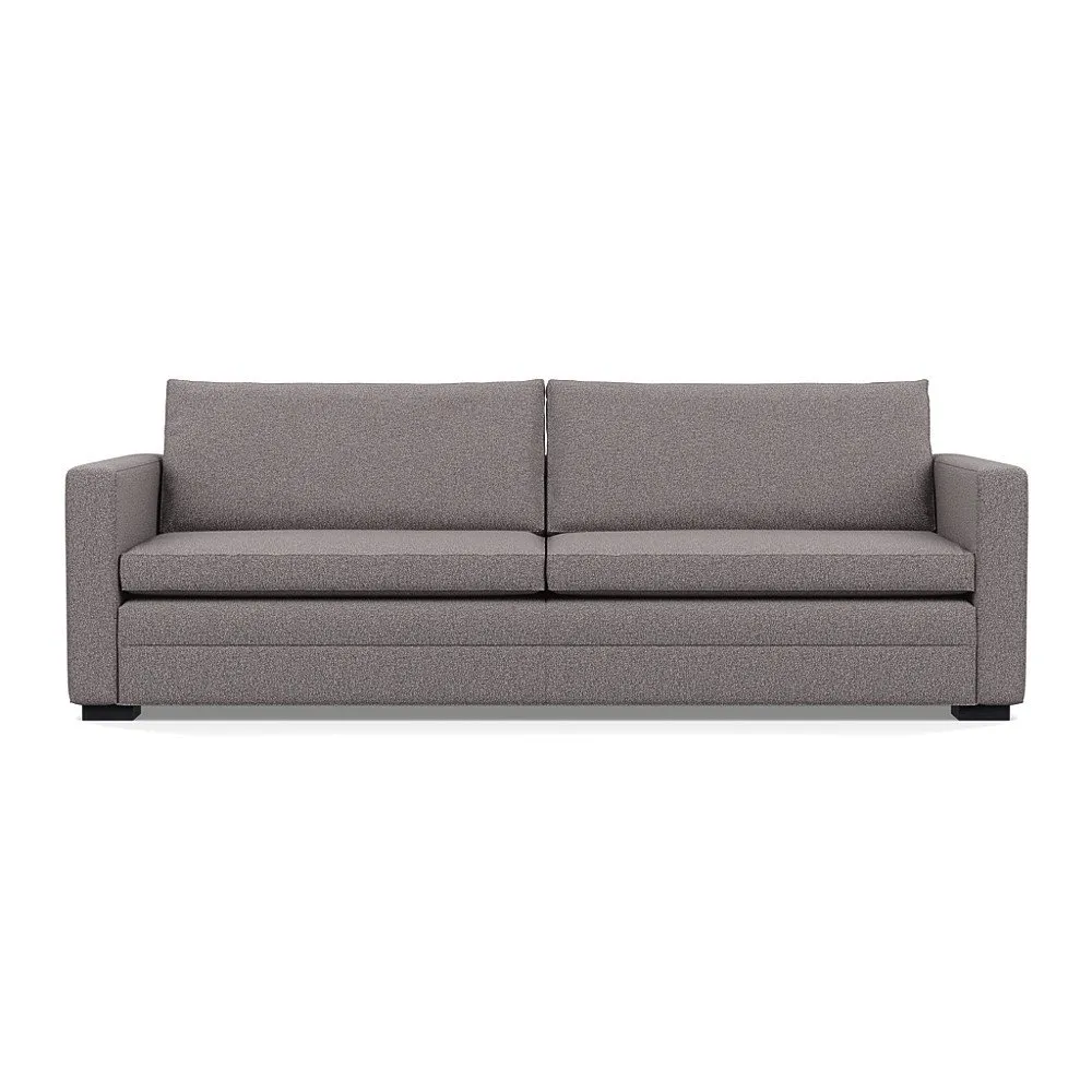 Heal's Palermo 5 Seater Sofa Loop Boucle Granite Black Feet 1