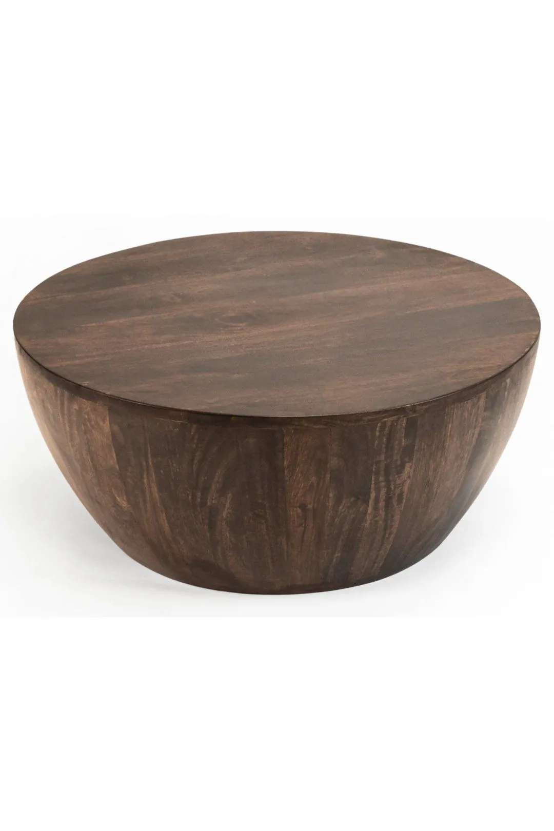 IH Design Natural Solid Dark Mango Wood Coffee Table in Brown 2
