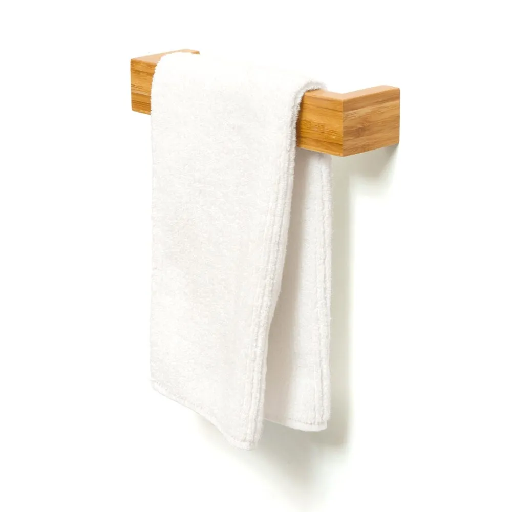 Wireworks Wall Mounted Hand Towel Rail Natural Oak 2
