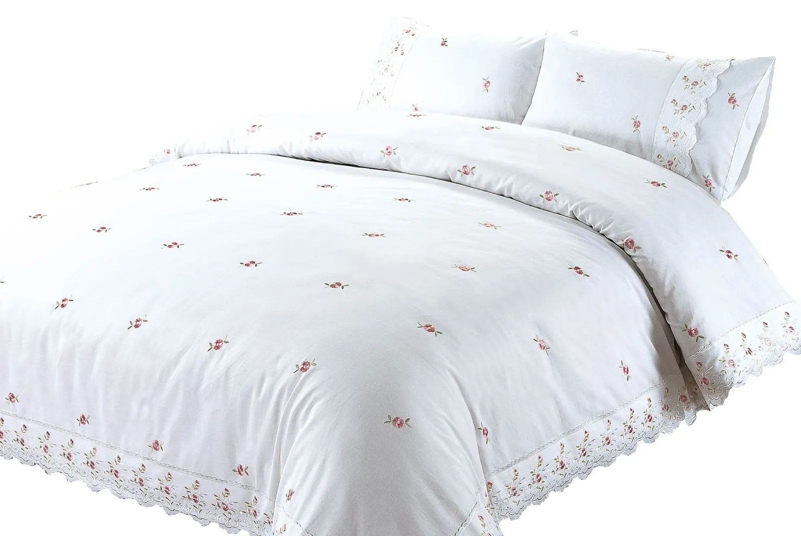 Rapport Home Sophie Duvet Set S/King White, White 2