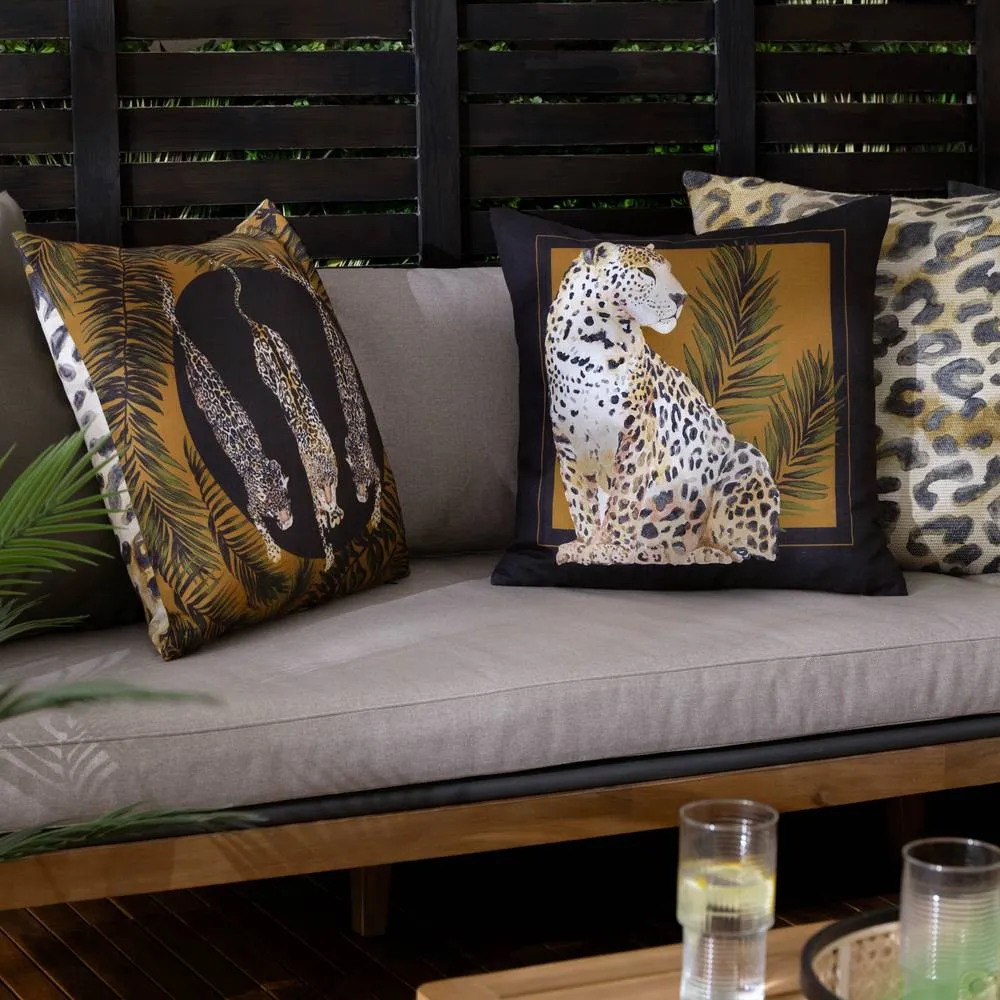 Paoletti Leopardis Leopard Woven Outdoor Cushion 5