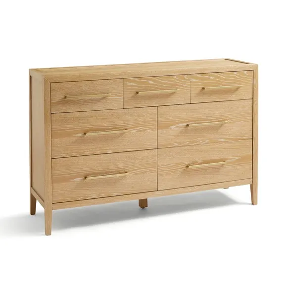 Holden 7 Drawer Chest, Oak 6